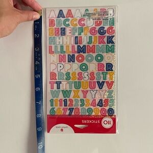 Alphabet stickers